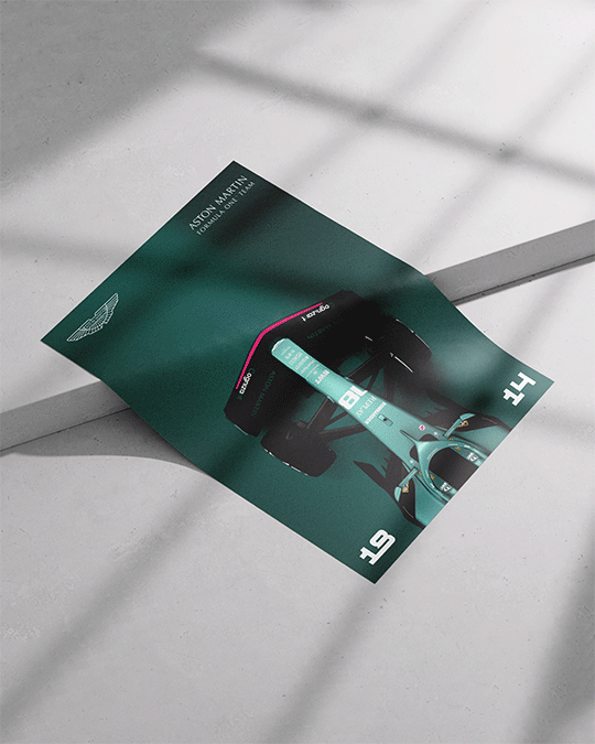 Aston Martin F1 Poster