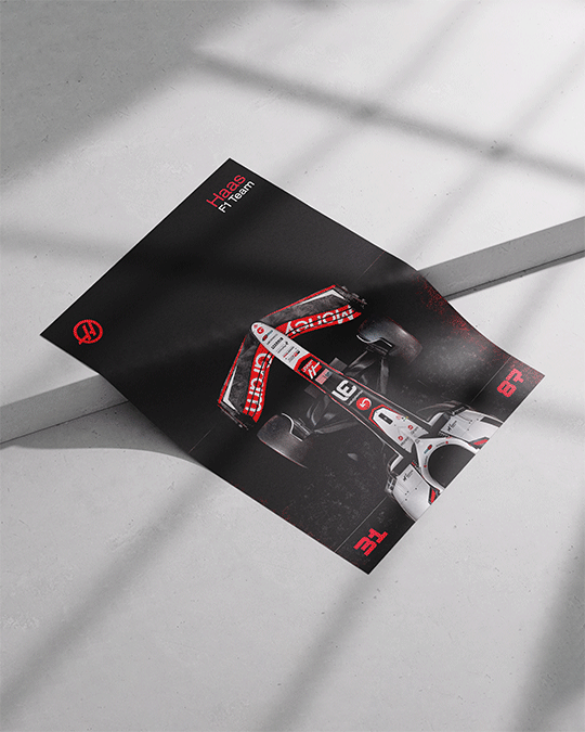 Haas F1 Poster