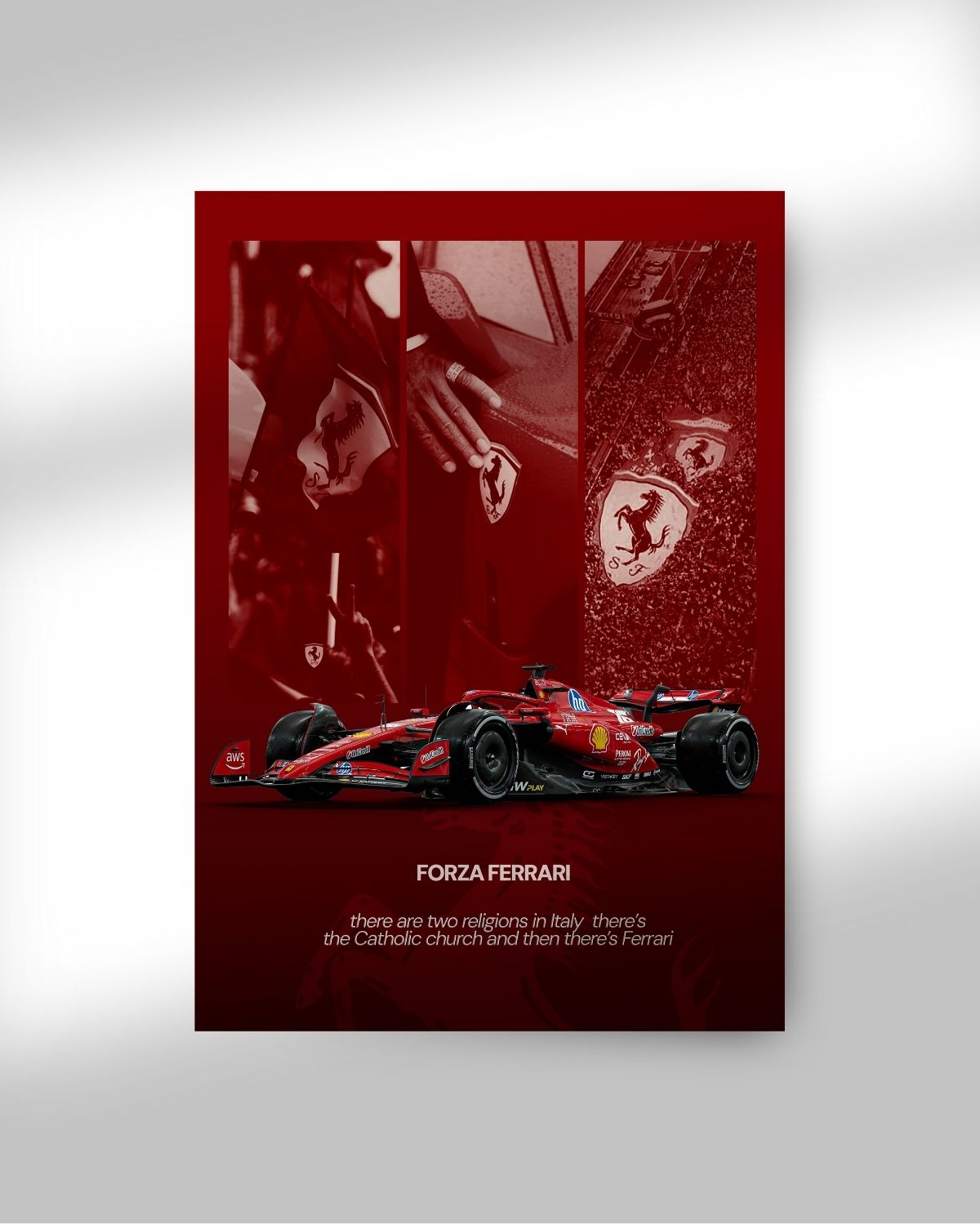 Ferrari Team Poster