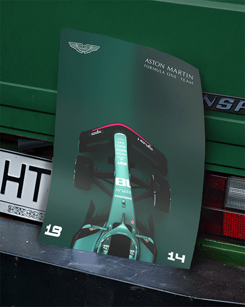 Aston Martin F1 Poster