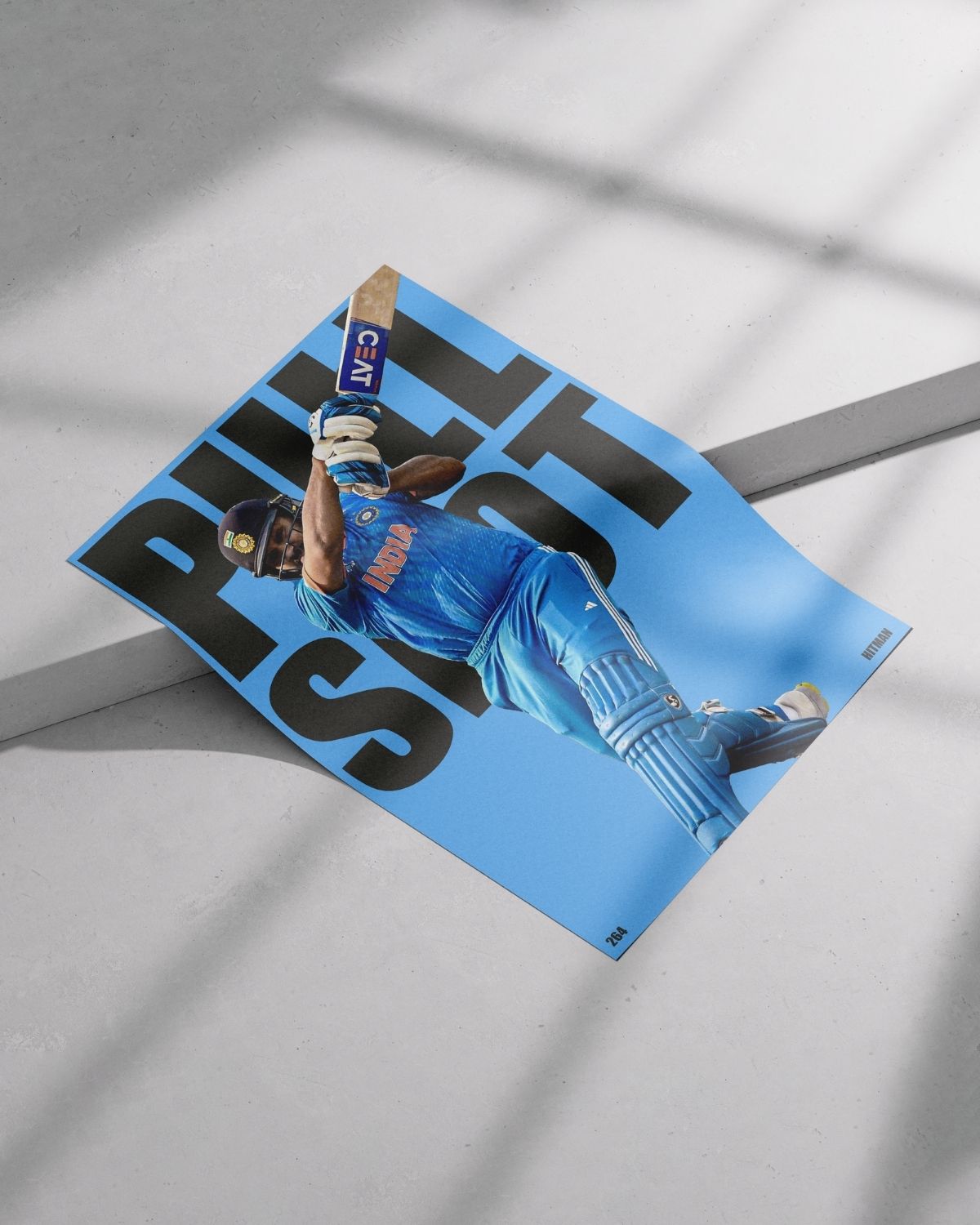 Pull Shot Poster | Cricket Poster - Rohit Sharma