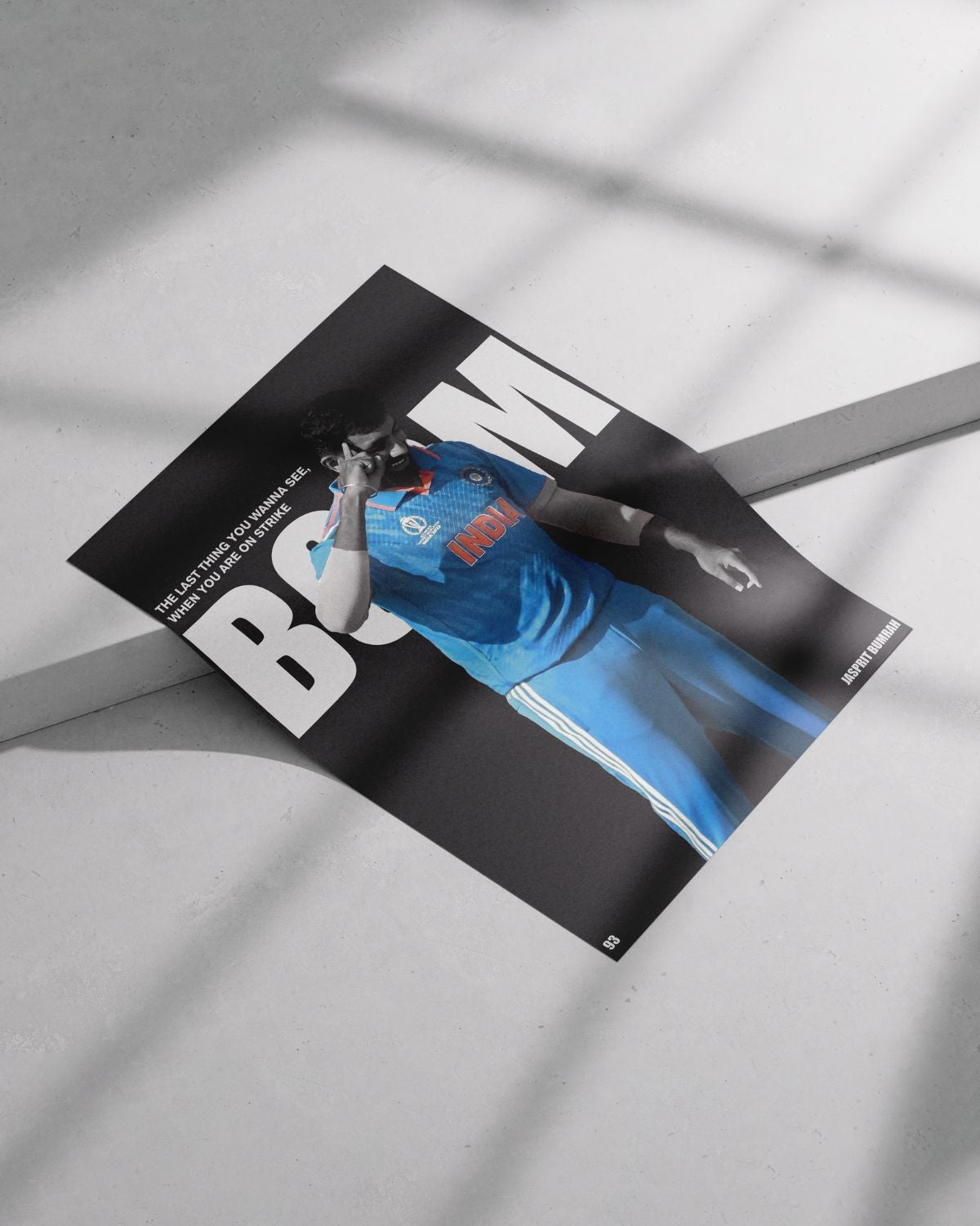 Jasprit Bumrah Poster | Cricket Poster - BOOM