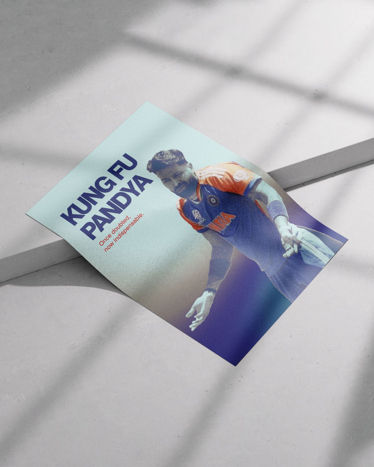 Hardik Pandya | Cricket Poster - Kung Fu Pandya