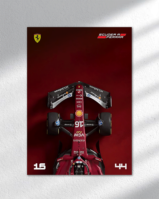 Ferrari SF25 F1 Poster