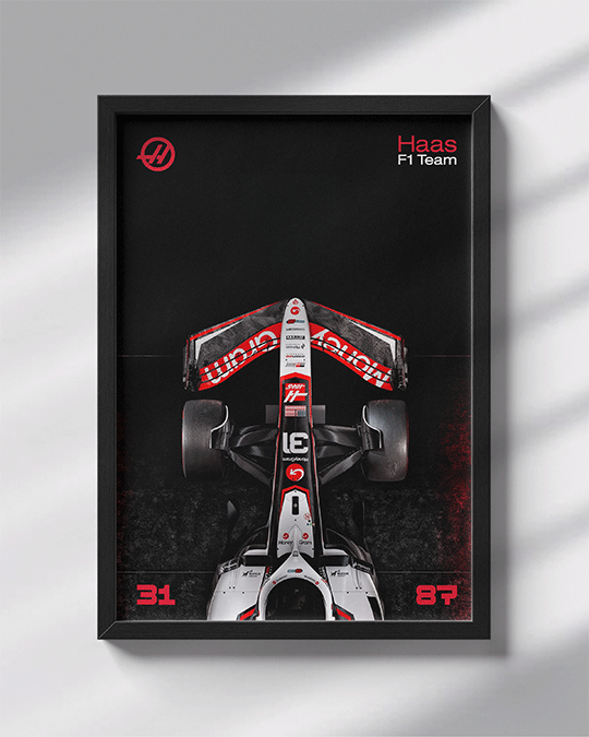 Haas F1 Poster