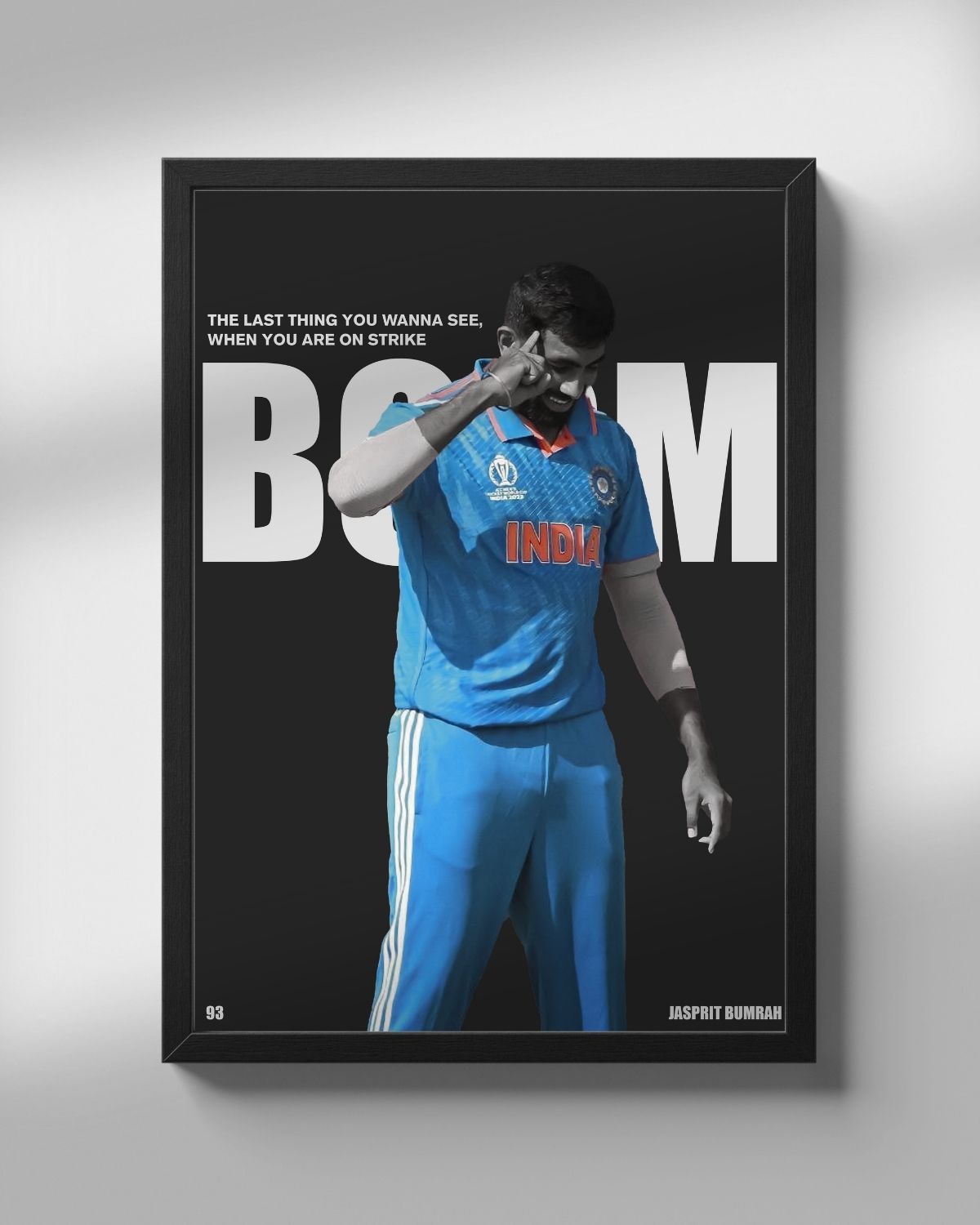 Jasprit Bumrah Poster | Cricket Poster - BOOM
