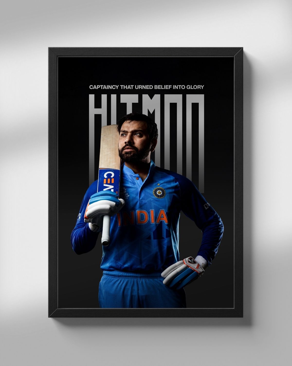 Rohit Sharma Hitman Poster | Cricket Poster
