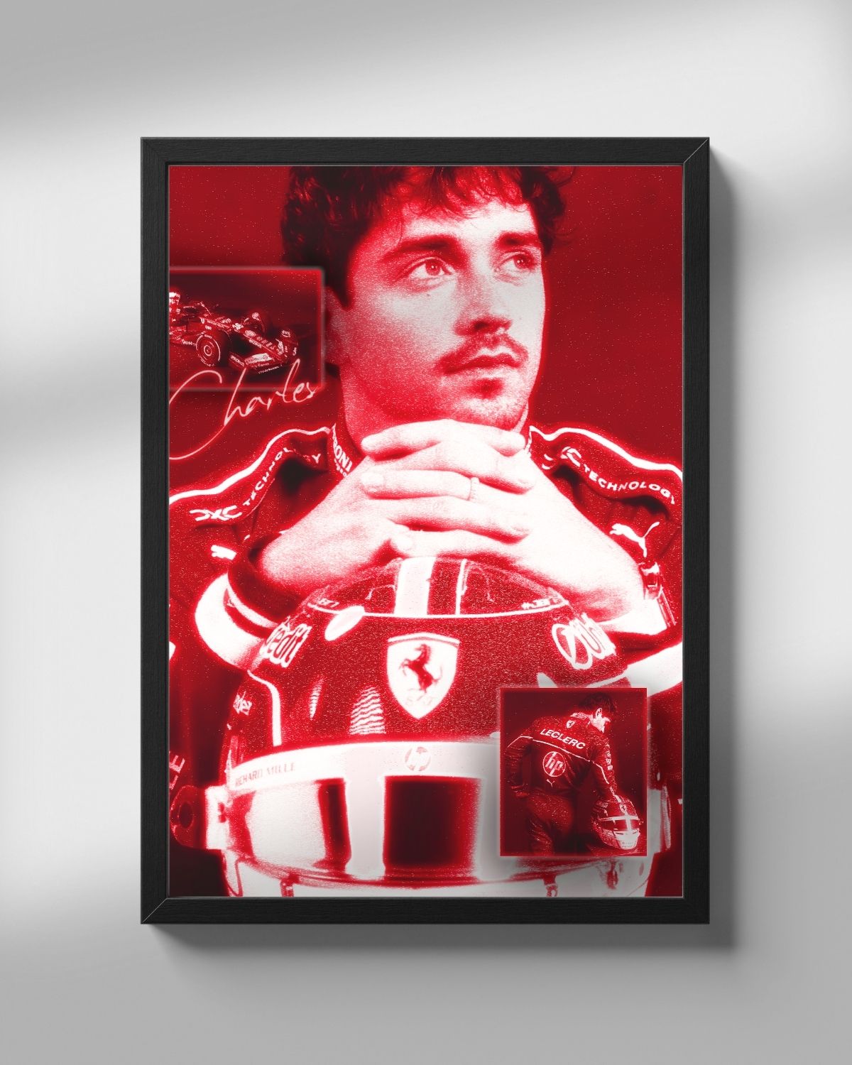 Charles Leclerc - Red Hot Poster