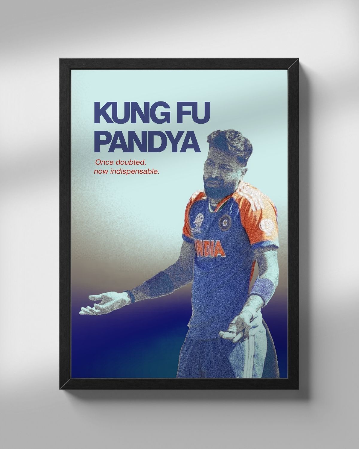 Hardik Pandya | Cricket Poster - Kung Fu Pandya