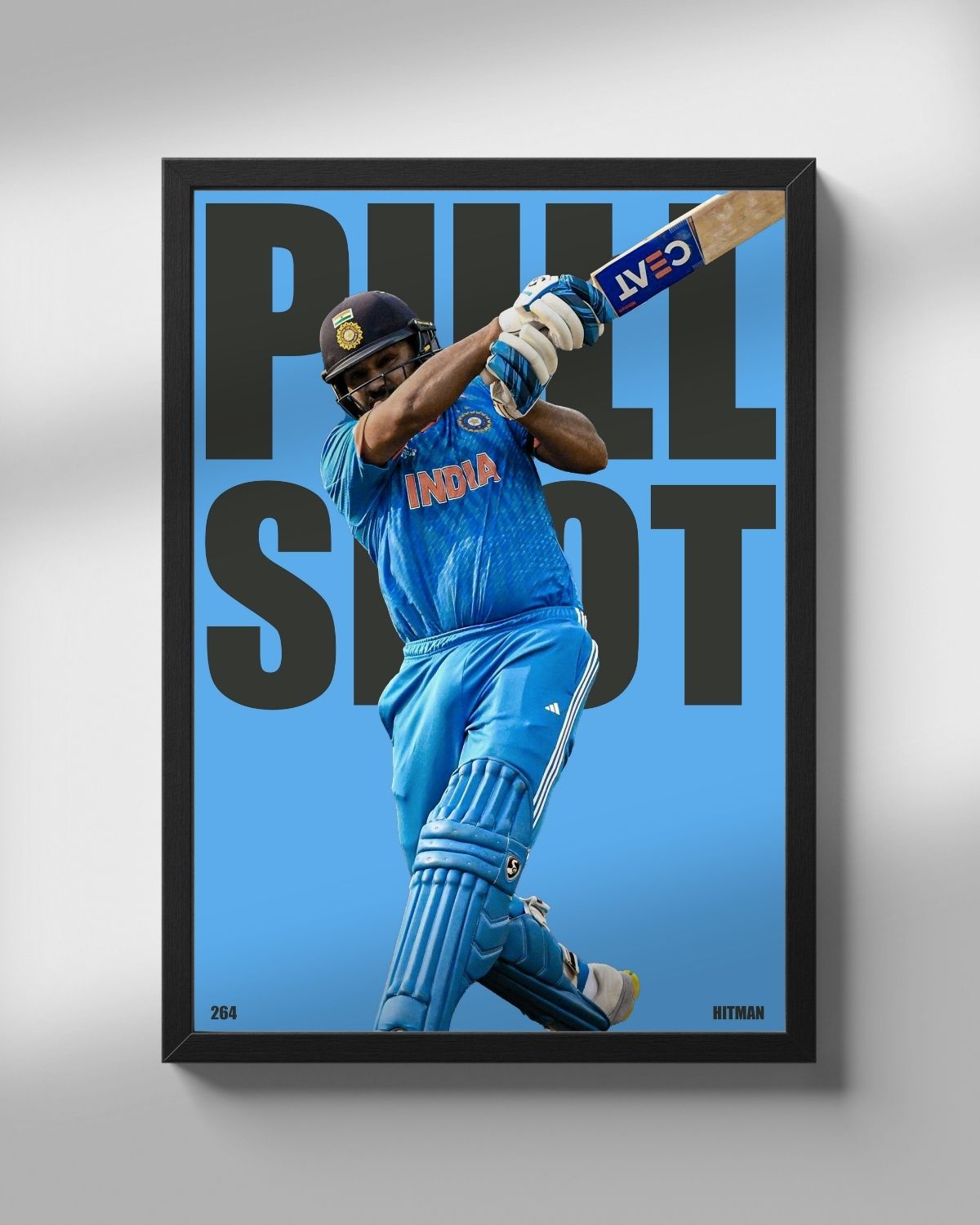 Pull Shot Poster | Cricket Poster - Rohit Sharma